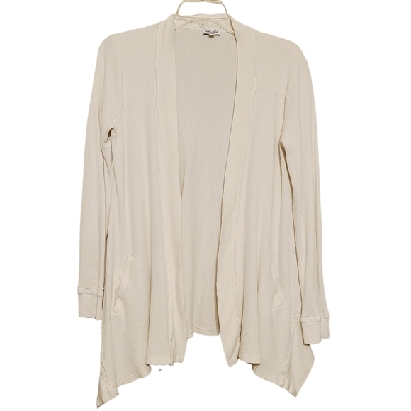Splendid | Women's Cream Open Henley Tunic Top (Size Medium) - Picture 1 of 14